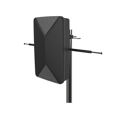 ANTOP ANTENNA ANTOP Antenna AT-406BV - Black Mini Big Boy SmartPass Amplified Indoor & Outdoor HDTV Antenna; VHF Enhanced - Black AT-406BV - Black